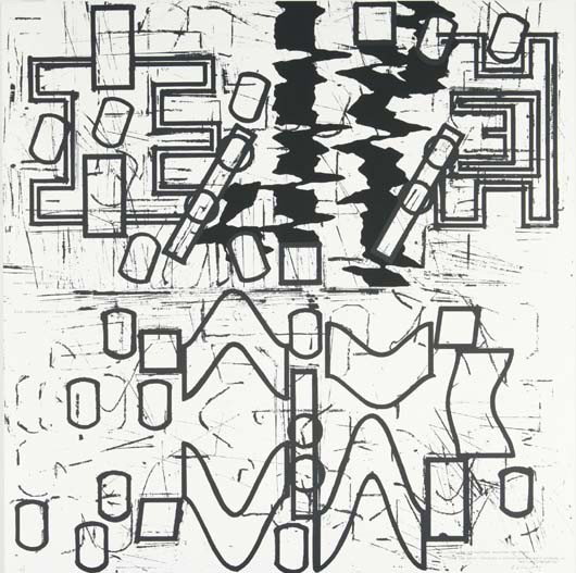 BARRY LE VA, Untitled, from 4 x 4 x 4 portfolio, 1: Untitled, from 4 x 4 x 4 portfolio, 1990 Screenprint in colors. 47 3/4 x 47 3/4 in. (121.3 x 121.3 cm). Signed and numbered 19/100 in pencil (there were also 6 artist's proofs), published by Parasol P