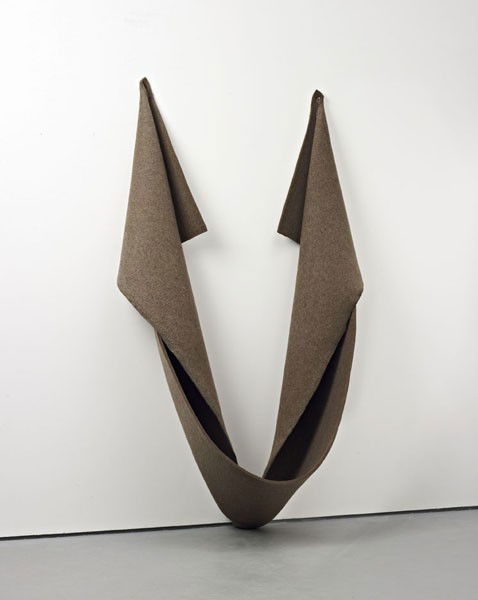 ROBERT MORRIS, Felt, 1974: Felt, 1974 Felt. 260 × 112 x 80 cm (102 2/5 × 44 1/5 x 31 1/2 in). This work is accompanied by a certificate of authenticity signed by the artist. PROVENANCE Acquired directly from the artist EXHIBI