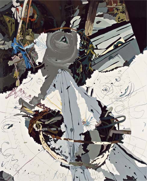 Clare Woods, Dorcas Good, 2005: Dorcas Good, 2005 Enamel on aluminium. 218 x 175 cm (85 4/5 x 69 in). Signed, titled and dated 'C Woods 2005 Dorcas Good' on the reverse. ♠ PROVENANCE Modern Art Inc., London