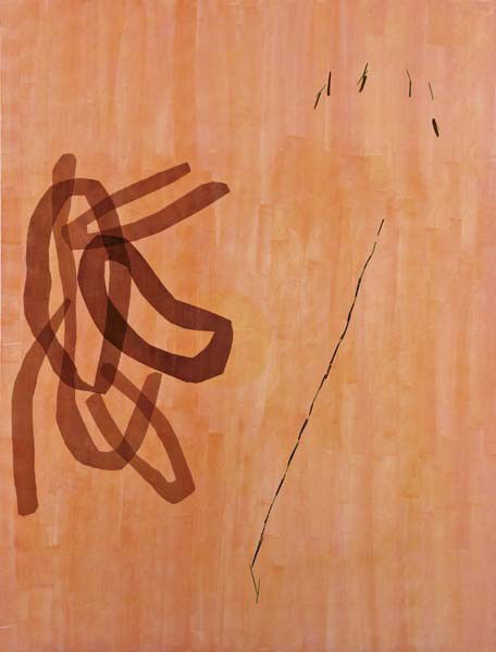 Monique Van Genderen, Untitled, 2005: Untitled, 2005 Enamel, oil and vinyl on wood. 244 x 183 cm (96 x 72 in). Signed and dated 'Monique Van Genderen 2005' on the reverse. PROVENANCE The Happy Lion, Los Angeles EXHIBITED Dijon, Le Consor