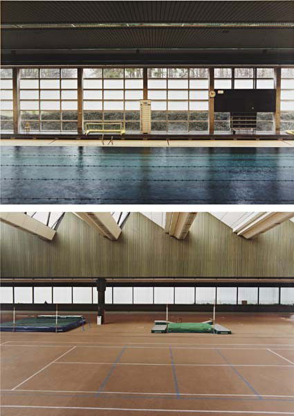 Candida Höfer, Sporthochschule, Köln I und II, 199: Sporthochschule, Köln I und II, 1991 Two color photographs. Images: 14 1/2 x 21 in. (36.8 x 53.3 cm); sheets: 19 7/8 x 24 in. (50.5 x 61 cm). Each signed, titled, dated "Candida Höfer, Sporthochschu