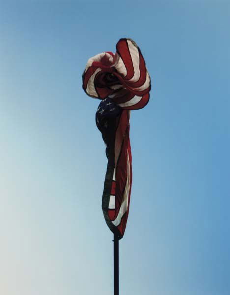 Todd Eberle, American Flag Millerton, New York, Au: American Flag Millerton, New York, August, 2006 Digital C-print. 59 5/8 x 48 3/4 in. (151.4 x 123.8 cm). This work is from an edition of three. PROPERTY FROM THE HALSEY MINOR COLLECTION PROVENANCE Gag