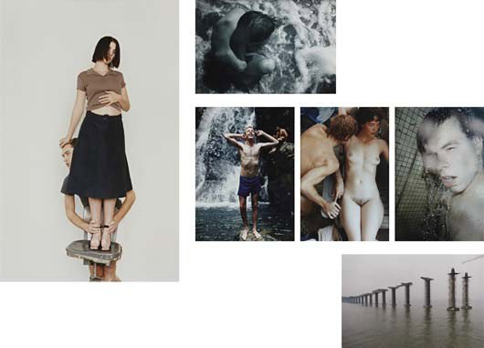 Wolfgang Tillmans, i) Sadie Frost & Jude Law, 1995: i) Sadie Frost & Jude Law, 1995; ii) Alex in surge, 1995; iii) Macau Bridge, 1995; iv) Haselmaus, 1995; v) John & Paula, armpit, cx1000, 1994; vi) me in the shower, 1995 Six chromogenic prints. Each 1