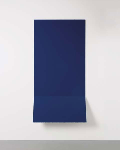 Steven Parrino, Untitled, 1990: Untitled, 1990 Enamel on honeycomb aluminum. 93 3/4 x 48 x 11 3/4 in. (238.1 x 121.9 x 29.8 cm). Signed and dated '"ST. Parrino 1990" on the reverse. PROVENANCE Galerie Rolf Ricke, Cologne At a time w