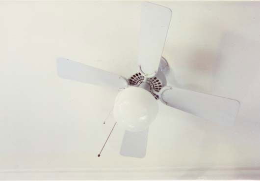 WILLIAM EGGLESTON White Ceiling Fan, Washington, D: White Ceiling Fan, Washington, D.C. (In the Home of William Christenberry), 1990 Dye transfer print. 4 1/4 x 6 1/8 in. (10.8 x 15.6 cm). Initialed in ink in the margin; signed and numbered 4/5 in ink