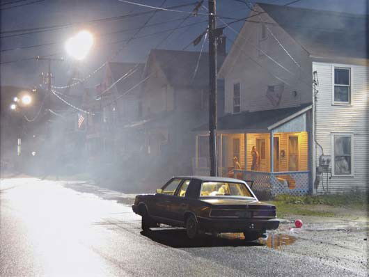 GREGORY CREWDSON Production Still (Clover Street #: Production Still (Clover Street # 1), 2003 Digital color coupler print. 12 x 16 in. (30.5 x 40.6 cm). Signed and dated in ink in the margin. Number 14 from an edition of 20. PROVENANCE Luhring Augusti
