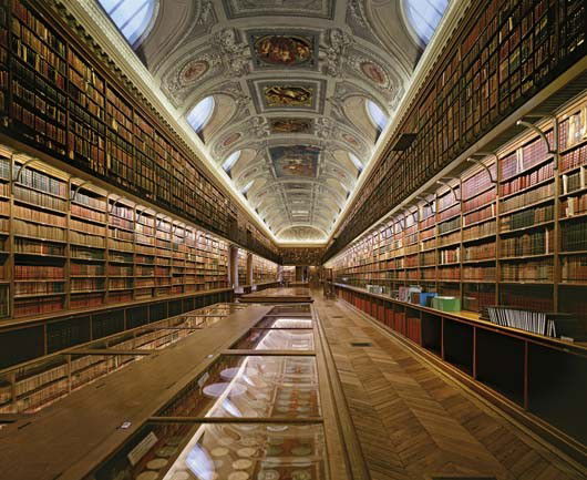 AHMET ERTUG The Annex of the Library of Senate, Pa: The Annex of the Library of Senate, Paris, France, 2009 Lightjet print, flush-mounted. 70 3/4 x 87 3/8 in. (179.7 x 221.9 cm). Signed in ink, printed title, date and number 1/3 on an artist's label af