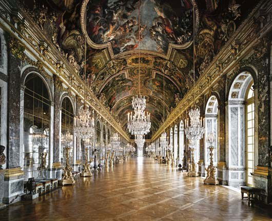 AHMET ERTUG Hall of Mirrors, Royal du Château du V: Hall of Mirrors, Royal du Château du Versailles, 2010 Lightjet print, flush-mounted. 70 3/4 x 87 3/8 in. (179.7 x 221.9 cm). Signed in ink, printed title, date and number 1/3 on an artist's label aff