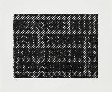 Glenn Ligon: Detail 2014 Screenprint, on Coventry Rag paper, with full margins. I. 9 1/8 x 12 in. (23.2 x 30.5 cm) S. 13 x 16 in. (33 x 40.6 cm) Signed and numbered 31/50 in pencil, published by the Camden Arts