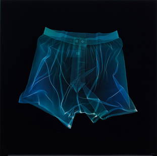 Nick Veasey: Boxer Shorts 2008 Chromogenic print mounted to dibond (as issued). 31 1/2 x 31 1/2 in. (80 x 80 cm) Signed with initials and numbered 1/10 on the print, framed.