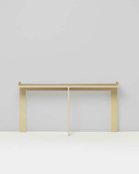JACQUES QUINET , Console, c. 1969: Console, c. 1969 Lacquered wood. 92.7 x 180 x 40 cm. (36 1/2 x 70 7/8 x 15 3/4 in.) EXHIBITED 'Jacques Quinet', Galerie Chastel-Maréchal, Paris, 9 Spetember-18 October 2008 LITERATURE Guitemie Maldon