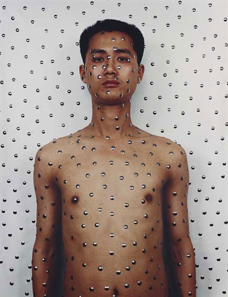 ZHIJIE QIU, Tattoo 1, 2000: Tattoo 1, 2000 Colour coupler print. 102 × 78 cm (40 1/8 × 30 3/4 in). Signed in Chinese, titled 'Qiu Zhijie TATTOO I' and numbered of 10 on the reverse. This work is from an edition of 10. PROVENAN
