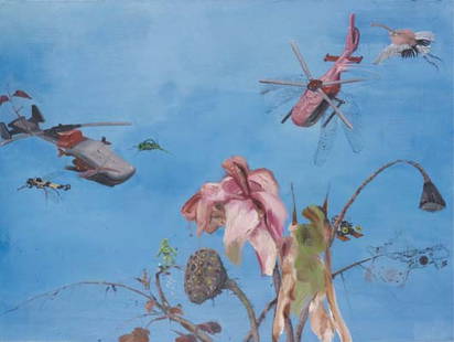 LI TIANBING, Nature Morte Chinoise No. 6, 2002: Nature Morte Chinoise No. 6, 2002 Oil on canvas. 96.5 x 130 cm (38 x 51 1/4 in). Signed in Chinese and Pinyin, titled and dated 'Tianbing Li 2002 NMC # 6' on the reverse. THIS LOT IS SOLD WITH NO RESE