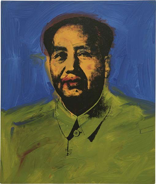 ANDY WARHOL, Mao (Mao 10), 1973: Mao (Mao 10), 1973Acrylic and silkscreen ink on linen. 26 x 22 in. (66 x 55.9 cm.) Signed and dated "Andy Warhol 73" on the overlap.Ο ◊PROVENANCE Leo Castelli Gallery, New York (LC 997); Th