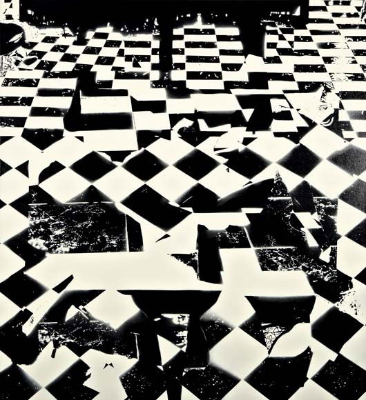 DAVID RATCLIFF, Abstract Painting (Floor), 2005: Abstract Painting (Floor), 2005 Acrylic on canvas. 72 x 66 in. (182.9 x 167.6 cm.) Signed, titled, inscribed and dated "David Ratcliff, Abstract Painting (Floor), May 2005 Los Angeles" on the reverse.