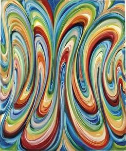 KARIN DAVIE, Choker, 1999: Choker, 1999 Oil on canvas. 72 x 60 in. (182.9 x 152.4 cm). Signed, titled and dated "Choker, Davie, 1999" on the reverse. PROVENANCE Marianne Boesky Gallery, New York