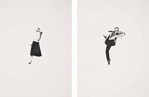 KARL HAENDEL, Two Works: i) Little Legless Longo #: Two Works: i) Little Legless Longo #6; ii) Little Legless Longo #7, 2005 Each pencil on paper. 30 1/8 x 22 1/2 in. (76.5 x 57.2 cm.) i) Signed, titled and dated "Little Legless Longo #6, Haendel 2005"