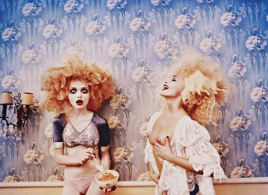 DAVID LACHAPELLE, Milk Maidens, Paris, 1996: Milk Maidens, Paris, 1996 Fujicolor Crystal Archive print. 43.2 x 58.4 cm (17 x 23 in). Signed, titled, dated and numbered 26/30 in ink on the verso. PROVENANCE Private Collection, Europe LITERATURE H