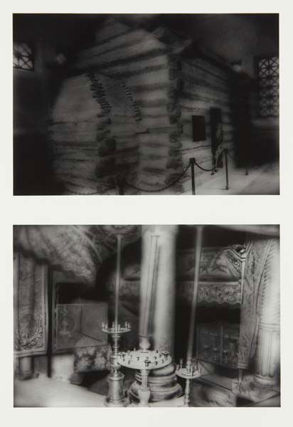 MIKE KELLEY Birthplace of Lincoln, Birthplace of C: Birthplace of Lincoln, Birthplace of Christ, 1985/96 Silver-gelatin print, on photo paper (mounted to mat board), with full margins, overall I. 14 7/8 x 9 7/8 in. (37.8 x 25.1 cm); S. 23 7/8 x 19 7/8