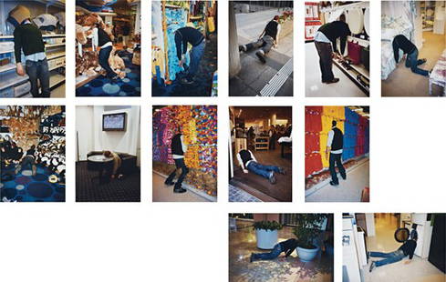 WALEAD BESHTY, The Phenomenology of Shopping, 2001: The Phenomenology of Shopping, 2001-03 Thirteen colour coupler prints. Each: 49.5 × 39.5 cm (19 1/2 × 15 1/2 in). These works are from an edition of 4. ♠ PROPERTY FROM A PRIVATE EUROPEAN COLLE