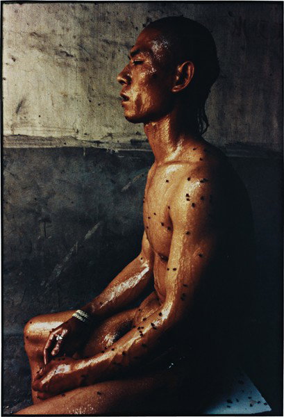 ZHANG HUAN, 12 Square Metres, 1994: 12 Square Metres, 1994 Colour coupler print. 165 × 115.5 cm (64 7/8 × 45 1/2 in). Signed in Pinyin and Chinese, titled in English and Chinese, dated '12 Square Metres Zhang Huan 1994' and numbered o