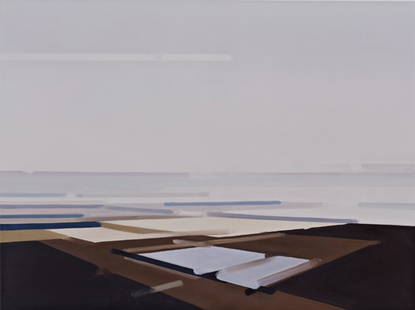 MICHAEL VAN OFEN, Untitled (Landscape), 2002: Untitled (Landscape), 2002 Oil on canvas. 91 × 120 cm (35 7/8 × 47 1/4 in). Signed and dated 'M. van Ofen 2002' on the reverse. ♠ PROVENANCE Galerie Sies + Höke, Düsseldorf; Private Collecti