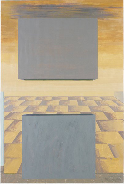 ART & LANGUAGE, Study for Background, Incident, Fo: Study for Background, Incident, Foreground II, 1995 Acrylic on paper. 128 x 92 cm (50 3/8 x 36 1/4 in). Signed, dated '1995' and stamped 'ART & LANGUAGE' lower right; further titled 'STUDY FOR BACKGRO