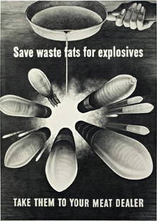 KARL HAENDEL, Save Waste Fats, 2008: Save Waste Fats, 2008 Pencil on paper. 51 1/4 x 37 1/4 in. (130.2 x 94.6 cm) Signed, titled and dated "Haendel, 2008, Save Waste Fats" on the reverse. PROVENANCE Harris Lieberman Gallery, New York
