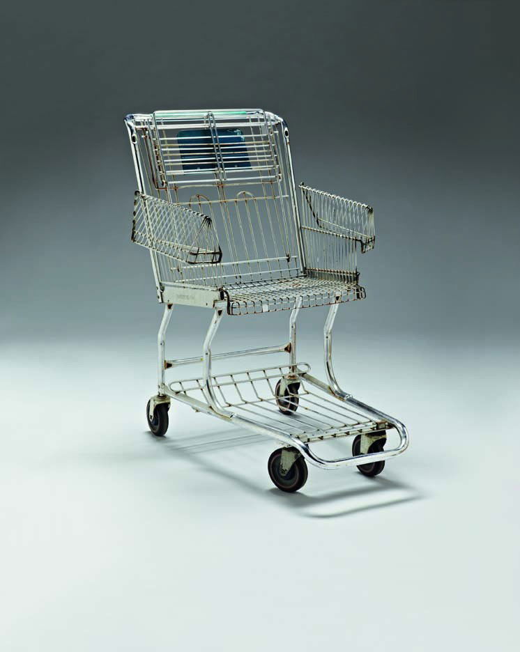 TOM SACHS, Shopping Cart Chair, 1993: Shopping Cart Chair, 1993 Welded steel. 41 x 26 x 37 in. (104.1 x 66 x 94 cm) PROVENANCE Acquired directly from the artist