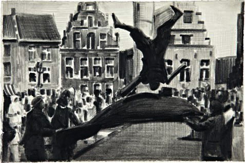 MARCEL VAN EEDEN, Untitled, 2002: Untitled, 2002 Graphite and felt-tip pen on paper. 7 1/2 x 11 1/4 in. (19.1 x 28.6 cm) Signed and dated "M. van Eeden 2002" on the reverse. PROVENANCE Galerie Zink & Gegner, Munich