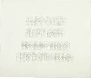 ANGUS FAIRHURST, This Does Not Last More Than Five: This Does Not Last More Than Five Seconds, 2001 Pencil on paper. 28 x 32 1/2 in. (71.1 x 82.6 cm) Signed and dated "A. Fairhurst 2001" lower right. PROVENANCE Sadie Coles HQ, London EXHIBITED Kunsthal