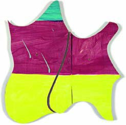 MARY HEILMANN, Rompecabeza Dos 17 & 18, 2000: Rompecabeza Dos 17 & 18, 2000 Acrylic and watercolor on board (in two parts). Overall dimensions: 17 x 17 in. (43.2 x 43.2 cm) Each initialed, titled and dated "rompecabeza Dos 17, 18, MH, 2000" on th