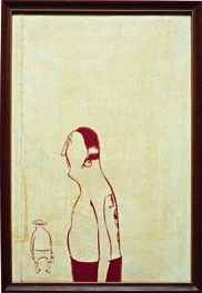 BARRY MCGEE, Untitled (one man), 2003: Untitled (one man), 2003 Mixed media on paper, in artist's wood frame. 22 x 15 in. (55.9 x 38.1 cm) PROVENANCE Roberts & Tilton, Los Angeles