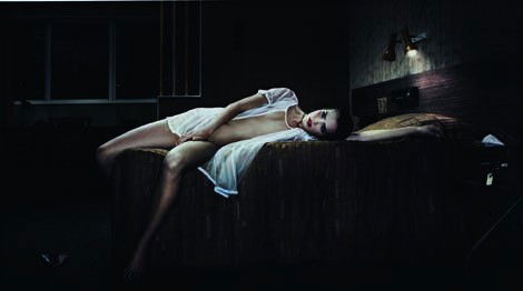ERWIN OLAF, Hotel, Kyoto, 2008: Hotel, Kyoto, 2008 Lambda print. 23 x 41 1/2 in. (58.4 x 105.4 cm). Signed, titled, dated and numbered in ink with artist's seal on the reverse of the flush-mount.