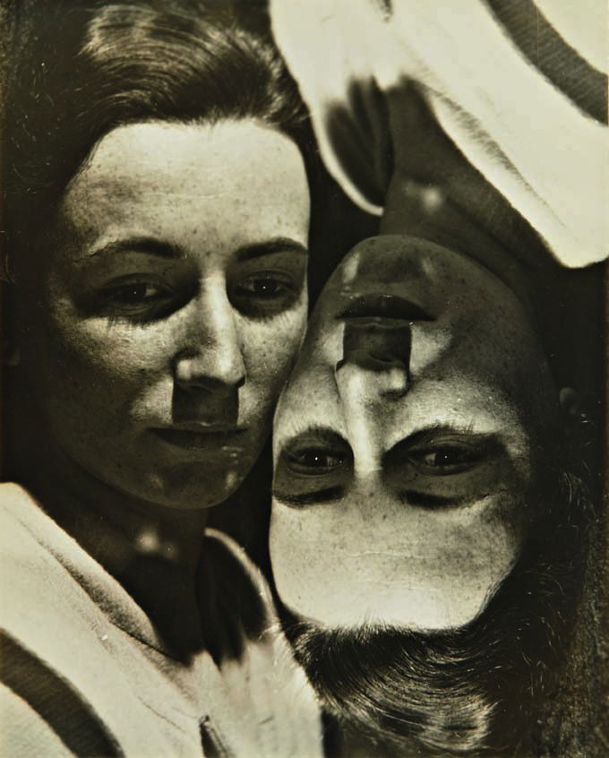 ERWIN BLUMENFELD, Marianne Breslauer (later Feilch: Marianne Breslauer (later Feilchenfeldt), Amsterdam, 1930 Gelatin silver print. 11 3/4 x 9 1/2 in. (29.8 x 24.1 cm). Annotated 'Tweelingen' (Twins) and '151 Kalverstraat, Amsterdam' copyright credit s