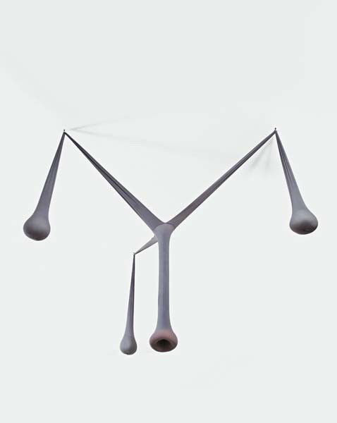 ERNESTO NETO, All My Tenderness to You, 2011: All My Tenderness to You, 2011 Polyamide tulle and glass beads. 135 x 150 x 150 cm (53 1/8 x 59 x 59 in.) This work is from an edition of 3. ‡ ♠ PROCEEDS FROM THE SALE OF THIS LOT WILL BEN