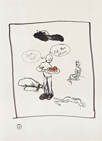 PAUL MCCARTHY, Untitled, 1991: Untitled, 1991 Permanent marker on paper. 76 x 56 cm (29 7/8 x 22 in). Signed and dated '1991 Paul McCarthy' on the reverse. This work is accompanied by a certificate of authenticity signed by the art