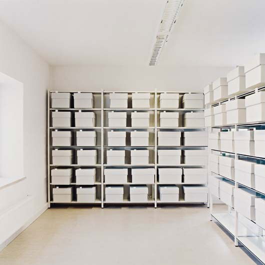 CANDIDA HOFER, Sâchsische Landesbibliothek Dresden: Sâchsische Landesbibliothek Dresden VIII, 2002 Colour coupler print. 152 x 152 cm (59 7/8 x 59 7/8 in). Signed Candida Höfer' on a label attached to the reverse. This work is from an edition of 6. &