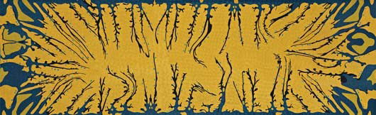 FEDERICA TONDATO, "Rios" rug, 2005: Rios" rug, 2005 Chain-stitched wool. 203 1/4 x 64 in. (516.3 x 162.6 cm) Produced by Fedora Design, USA. PROVENANCE Fedora Design, New York LITERATURE Julie V. Iovine, "Singular Sensation," Elle Déco