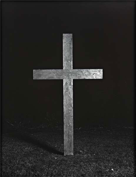 MAX SNOW, "Untitled (Cross II)", 2010: Untitled (Cross II)", 2010 Gelatin silver print. 39 1/2 x 30 1/2 in. (100.3 x 77.5 cm) Number three from the edition of three plus two artist's proofs. SIgned and numbered 3/3 in ink on the reverse of