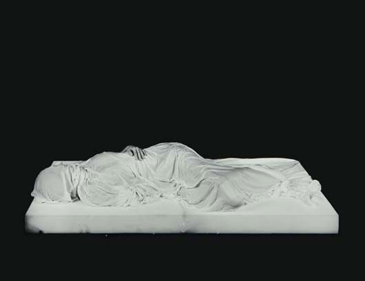 MAX SNOW, Untitled (Shroud), 2011: Untitled (Shroud), 2011 Gelatin silver print. 30 1/2 x 39 1/2 in. (77.5 x 100.3 cm) Number three from the edition of three plus two artist's proofs. Signed and numbered 3/3 in ink on the reverse of th