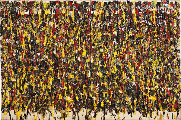 ARMAN, Untitled, 1989: Untitled, 1989 Accumulation of acrylic paint and tubes on canvas (in two parts). 72 x 108 in. (182.9 x 274.3 cm) PROVENANCE Marisa del Re Gallery, Inc., New York Arman is considered one of the most pr