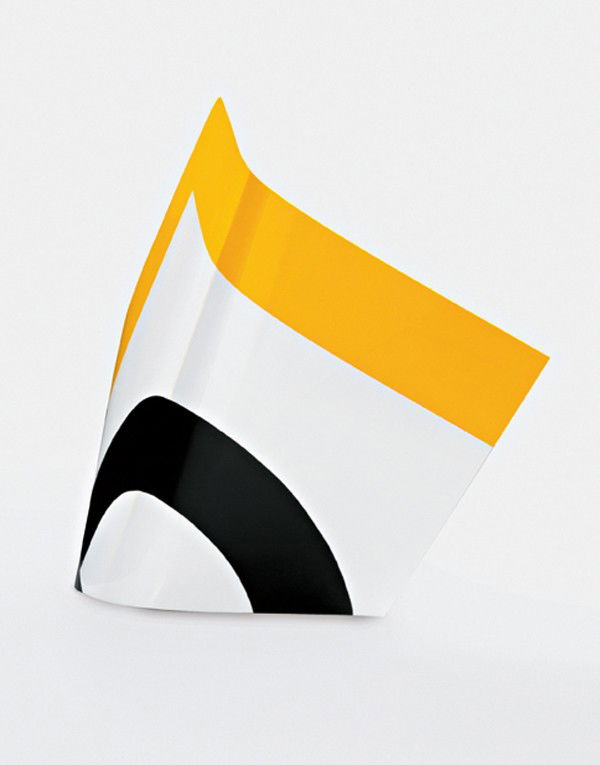 MARK HANDFORTH, Partial Stop, 2004: Partial Stop, 2004 Aluminum and reflective vinyl. 68 1/2 x 85 x 34 in. (174 x 215.9 x 86.4 cm) PROVENANCE Gavin Brown's Enterprise, New York Sale: Phillips de Pury & Company, London, Contemporary Art,