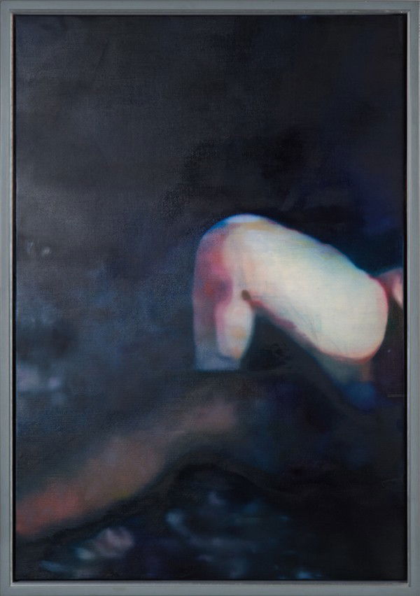 JOHANNES KAHRS, Untitled (Two Legs in a Room), 200: Untitled (Two Legs in a Room), 2006 Oil on canvas in the artist's metal frame. 56 x 38 5/8 in. (142.2 x 98.1 cm) PROVENANCE Patrick Painter Editions, Los Angeles