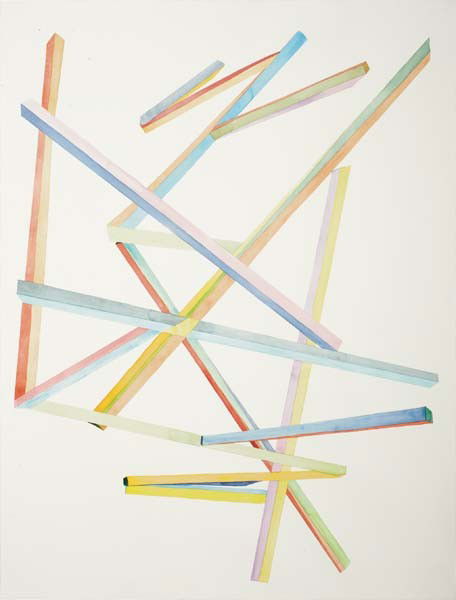 SANTIAGO CUCULLU, A. Caro for the Disaffected: Rich: A. Caro for the Disaffected: Richard, 2005 Watercolor on paper. 70 1/4 x 53 3/8 in. (178.4 x 135.6 cm). Signed, titled and dated "S.A.C. for the Disaffected: Richard, (Drawing for the Dalai Lama), San