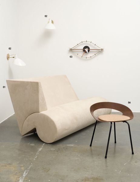 MARTIN SZEKELY b. 1956 "Stoleru" Sofa, circa 19: MARTINSZEKELYb. 1956"Stoleru" Sofa, circa 1986.Alcantara fabric, wood.31½ x 68½ x 28 in. (80 x 174