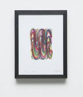 KARIN DAVIE b. 1965 Untitled. Signed, inscrib: KARINDAVIEb. 1965Untitled.Signed, inscribed and dated "Cria 2001 Davie" along the lower edge. Colored pens on paper.