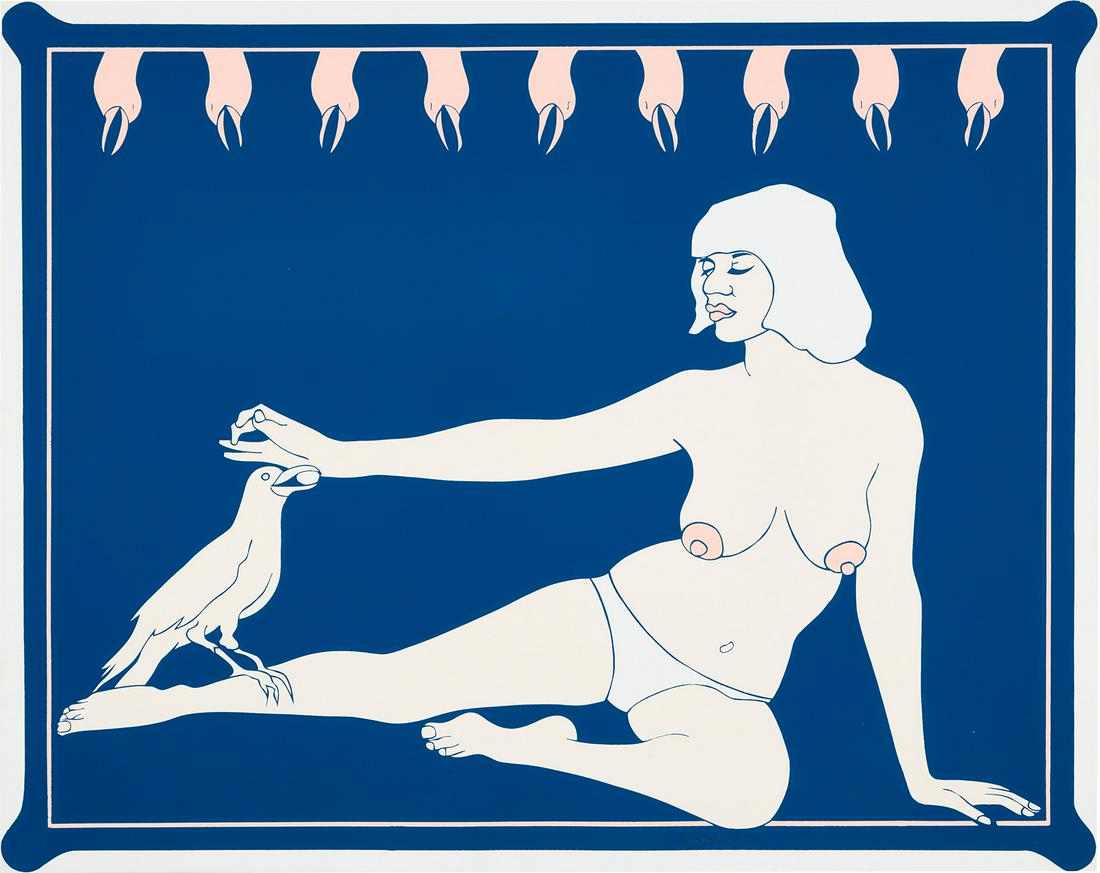 John Wesley: Bird Lady, from 11 Pop Artists, Volume II 1965 Screenprint in colors, on wove paper, the full sheet. S. 24 x 30 in. (61 x 76.2 cm) Signed, dated and numbered 10/200 in pencil (there were also 50 artis