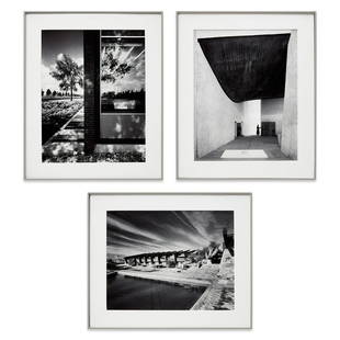 Ezra Stoller: Group of three photographs 1955-1963, printed later Gelatin silver print, selenium toned. Each: 13 5/8 x 10 1/2 in. (34.6 x 26.7 cm) Each, overall: 14 1/4 x 17 1/4 x 1 in. (36.2 x 43.8 x 2.5 cm) Each