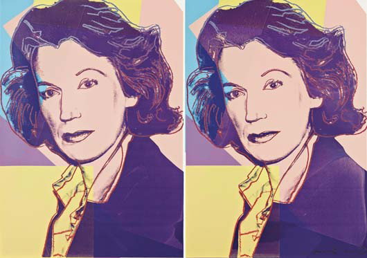 ANDY WARHOL,Mildred Sheel, 1980: Mildred Sheel, 1980 Screenprint in colors with diamond dust, on Arches 88 paper, the full sheet, S. 30 3/8 x 43 1/8 in (77.2 x 109.5 cm) signed and numbered `ap 23/50' in pencil (an artist's proof, th